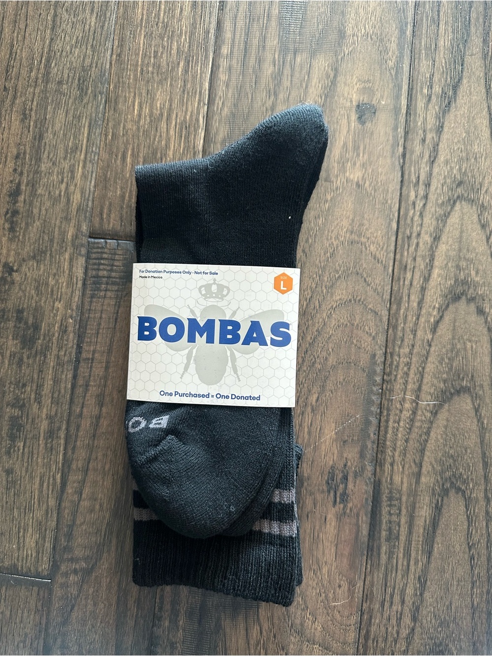 Bombas Men's Original Half Calf Socks – Black, Size L